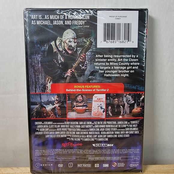 DVD Damien Leone's Terrifier 2 NEW / SEALED - Picture 2 of 2